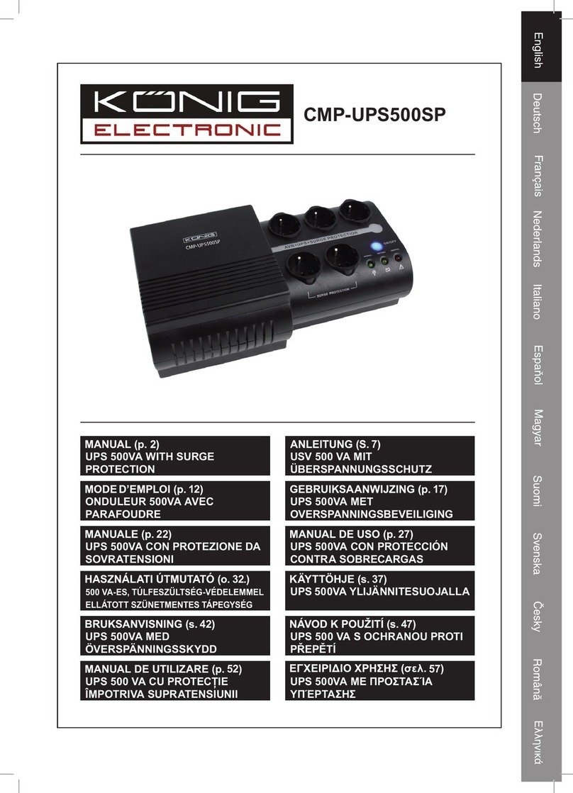 König Electronic CMP-UPS500SP User manual