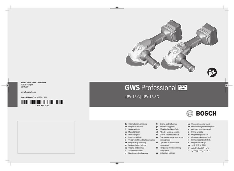 Bosch Professional GWS 18V-15 C User manual