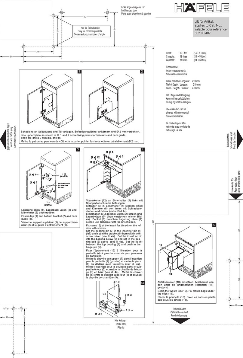 Hafele 502.00.407 quick start guide