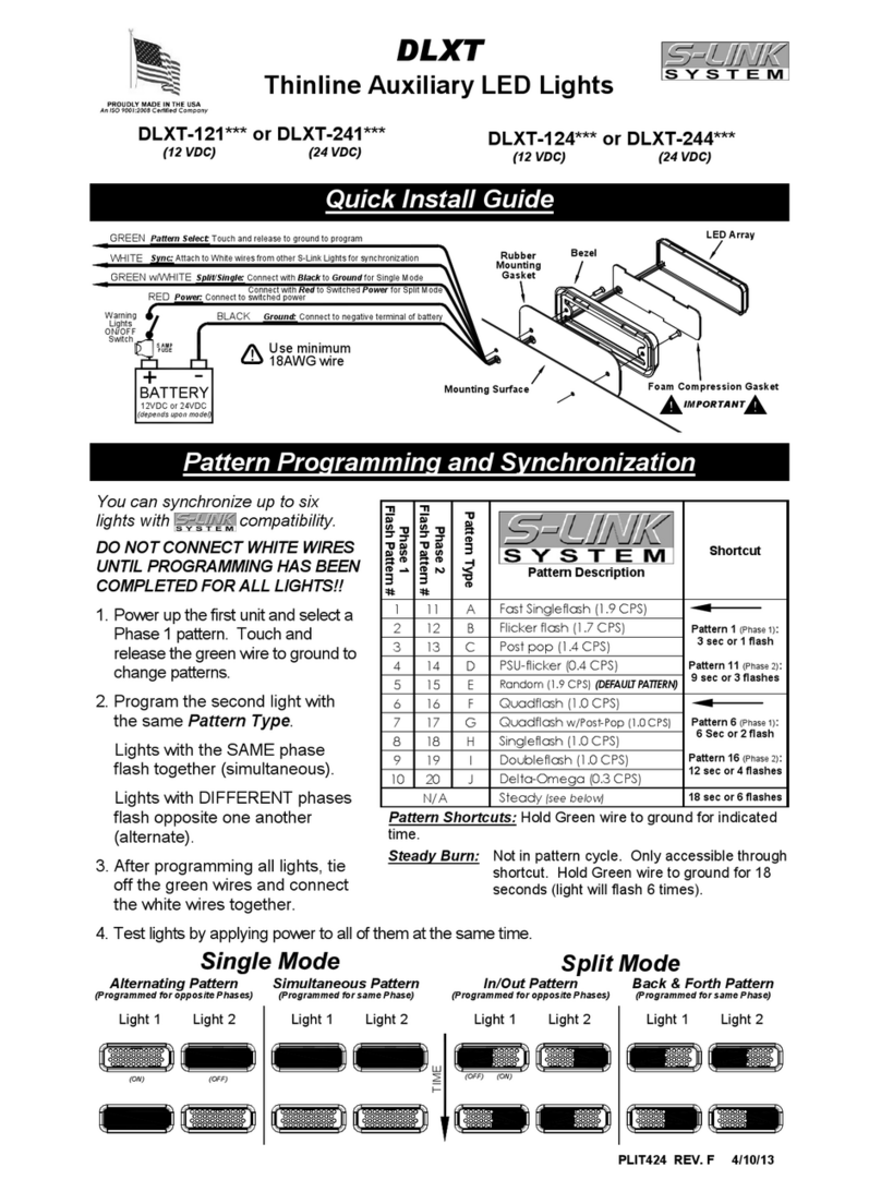 Star Headlight & Lantern DLXT-121 Series Quick install guide