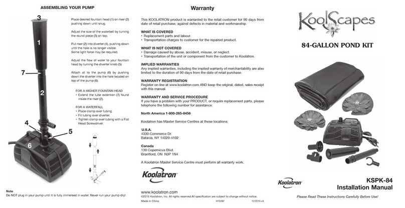KoolScapes KSPK-84 installation manual