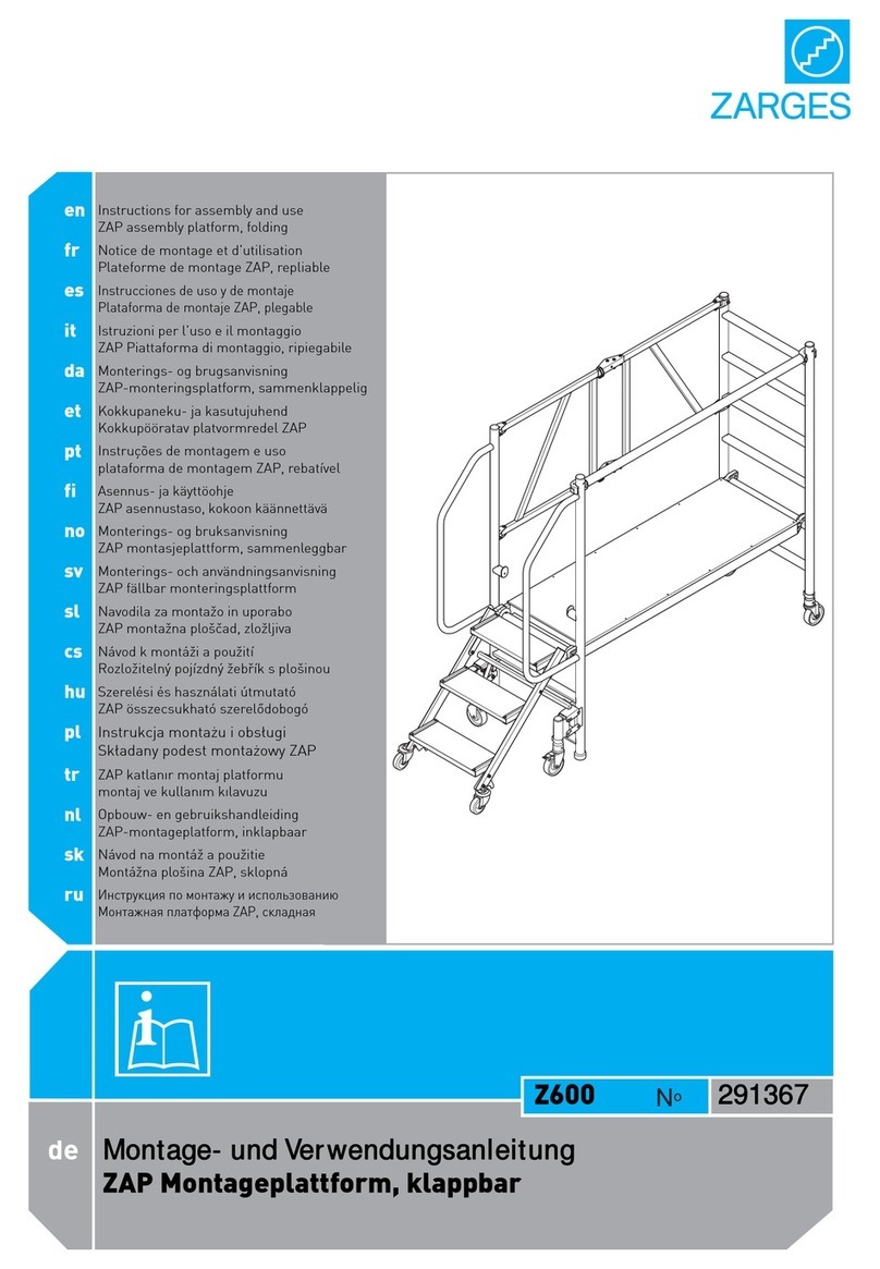 zarges Skymaste Industrial Z600 Instructions for assembly and use