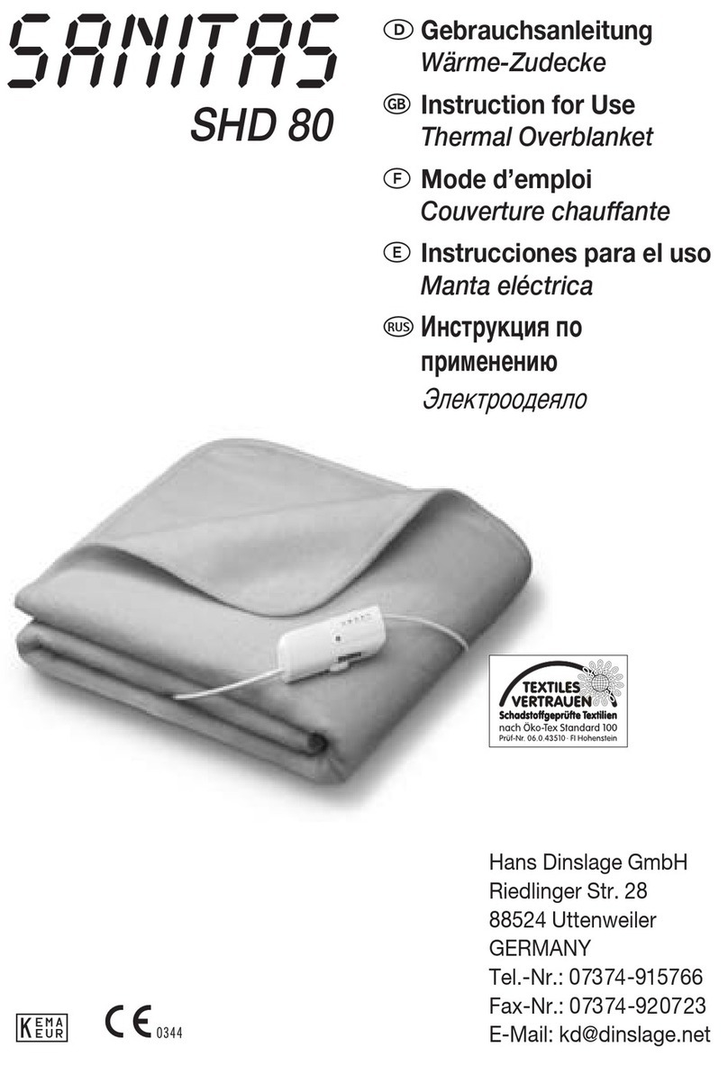 Sanitas SHD 80 Instructions for use