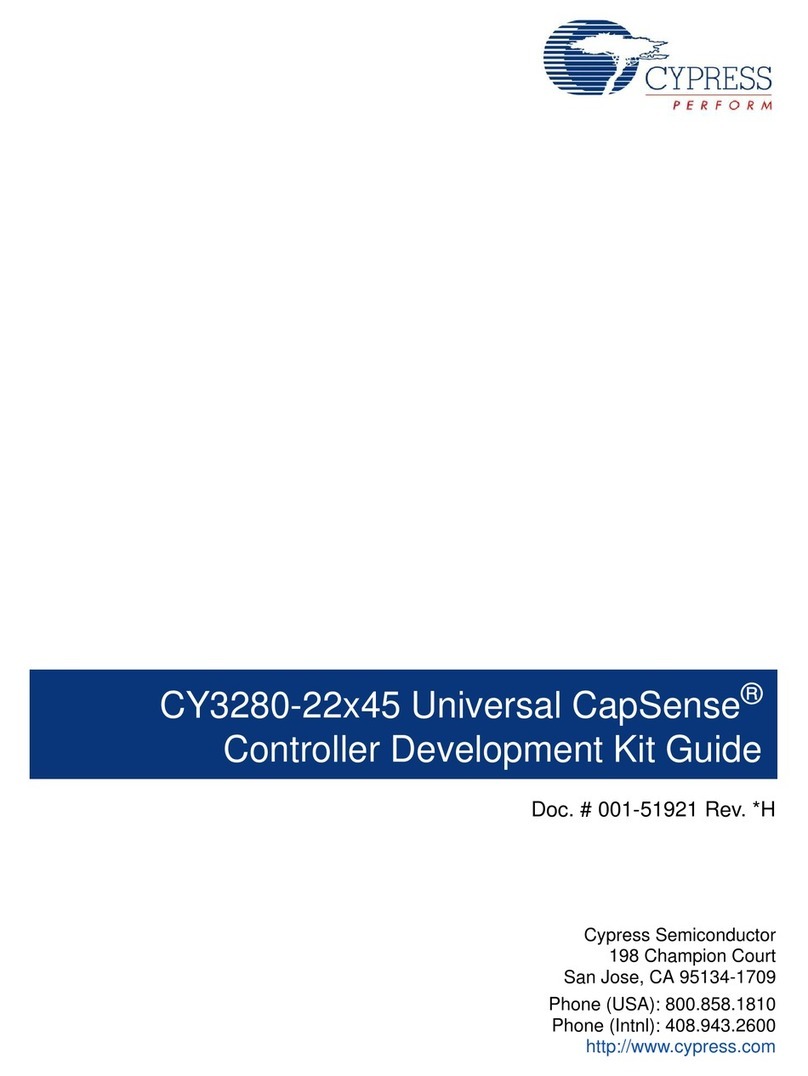 Cypress Universal CapSense CY3280-22x45 Guide