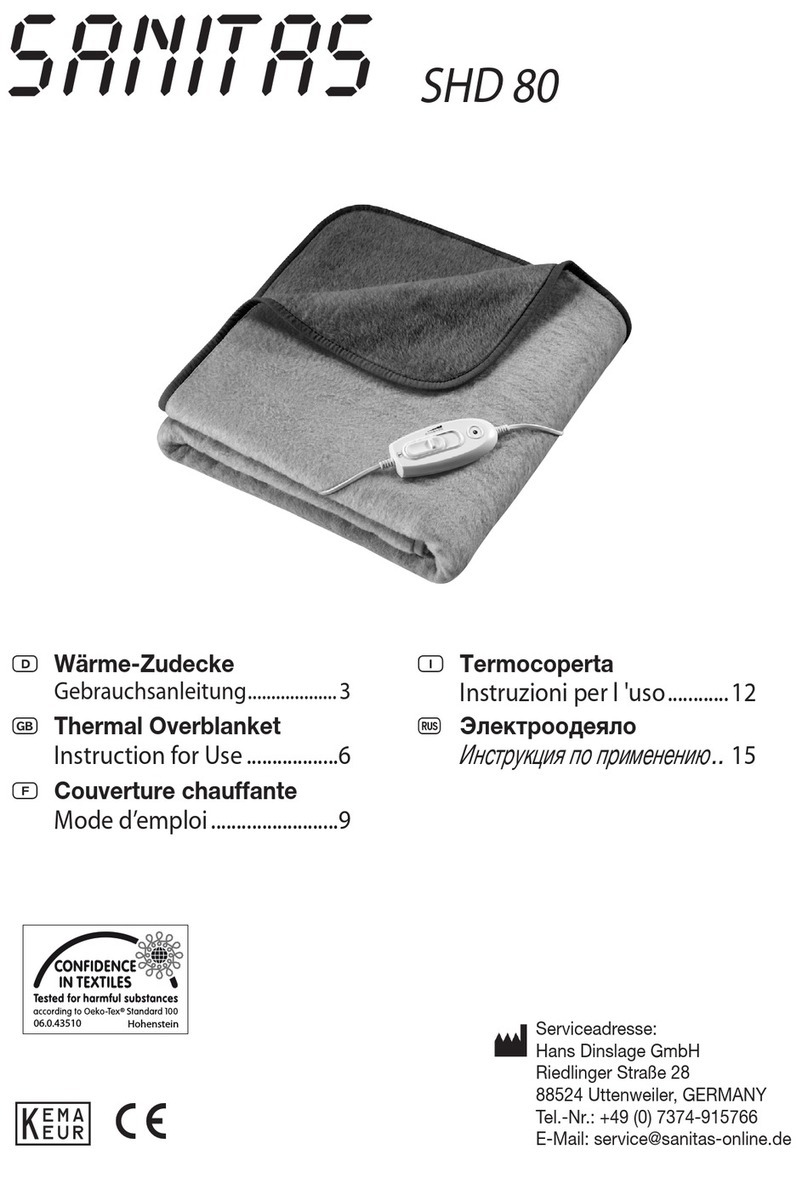 Sanitas SHD 80 Instructions for use