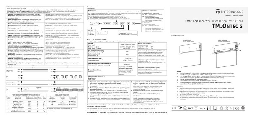 TM Technologie TM.ONTEC G installation instructions