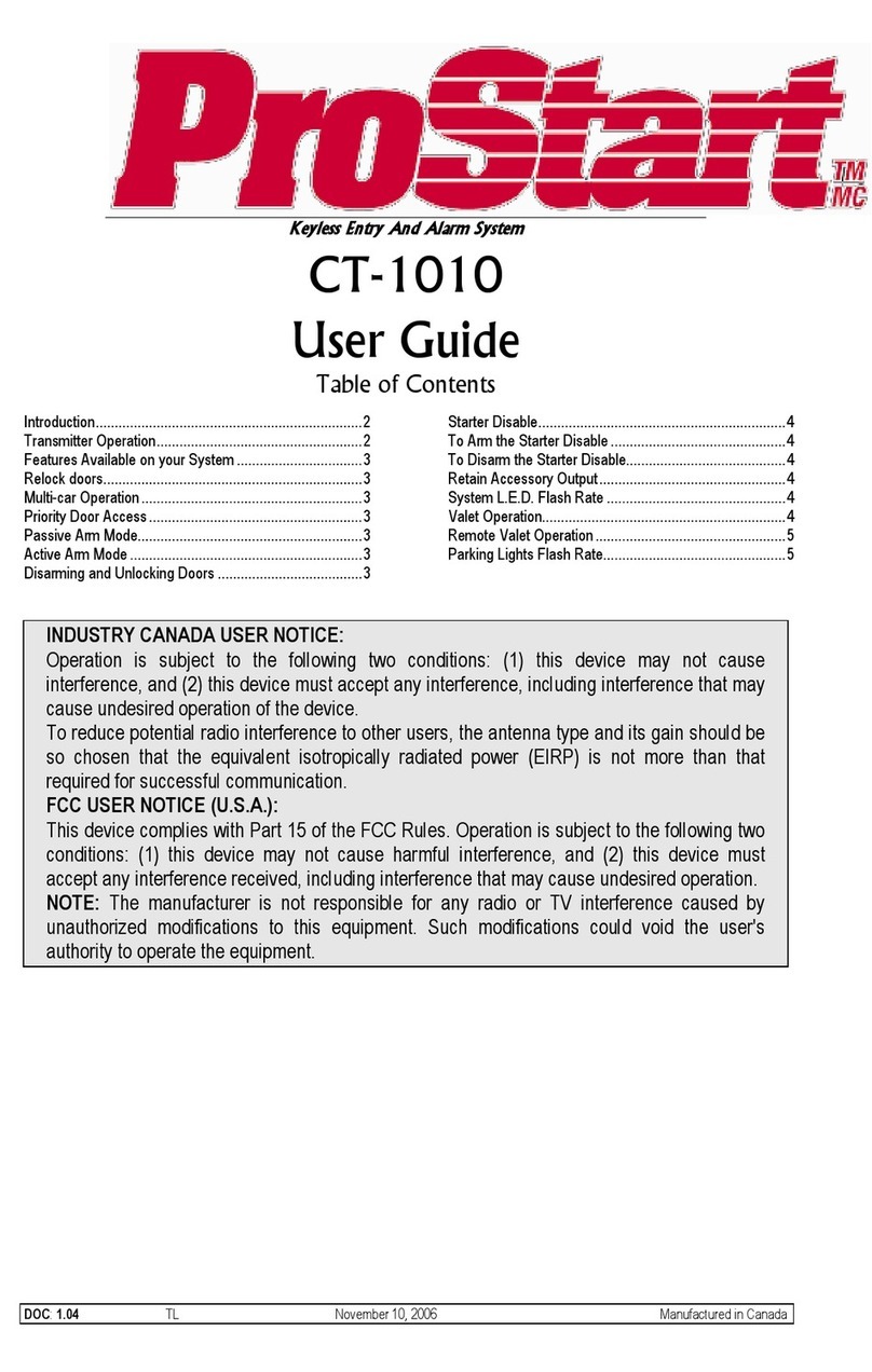 ProStart CT-1010 user guide