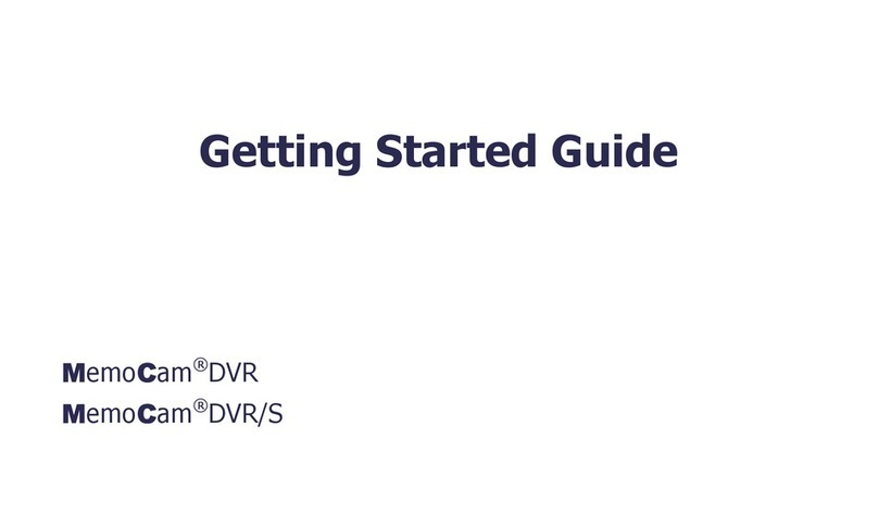 VIDEO DOMAIN TECHNOLOGIES MEMOCAM DVR Getting started guide