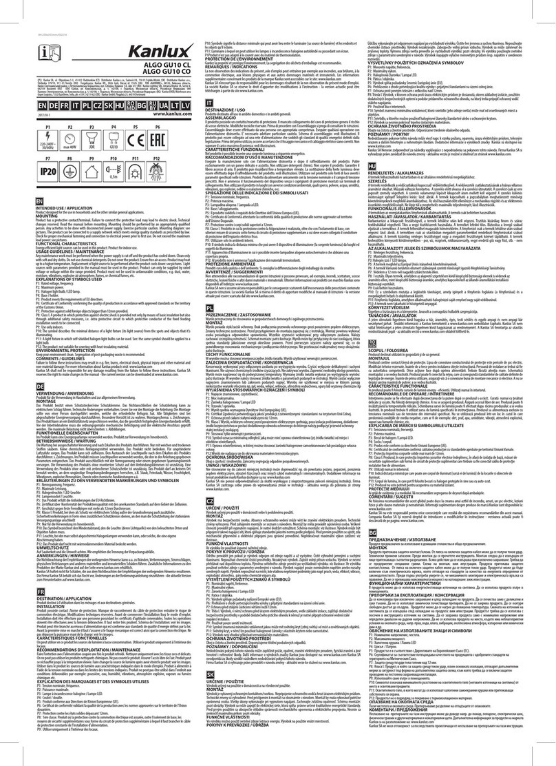 Kanlux ALGO GU10 CL Guide
