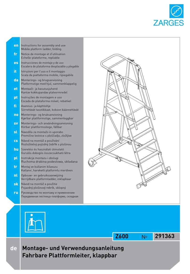 zarges Skymaste Industrial Z600 Operator's manual