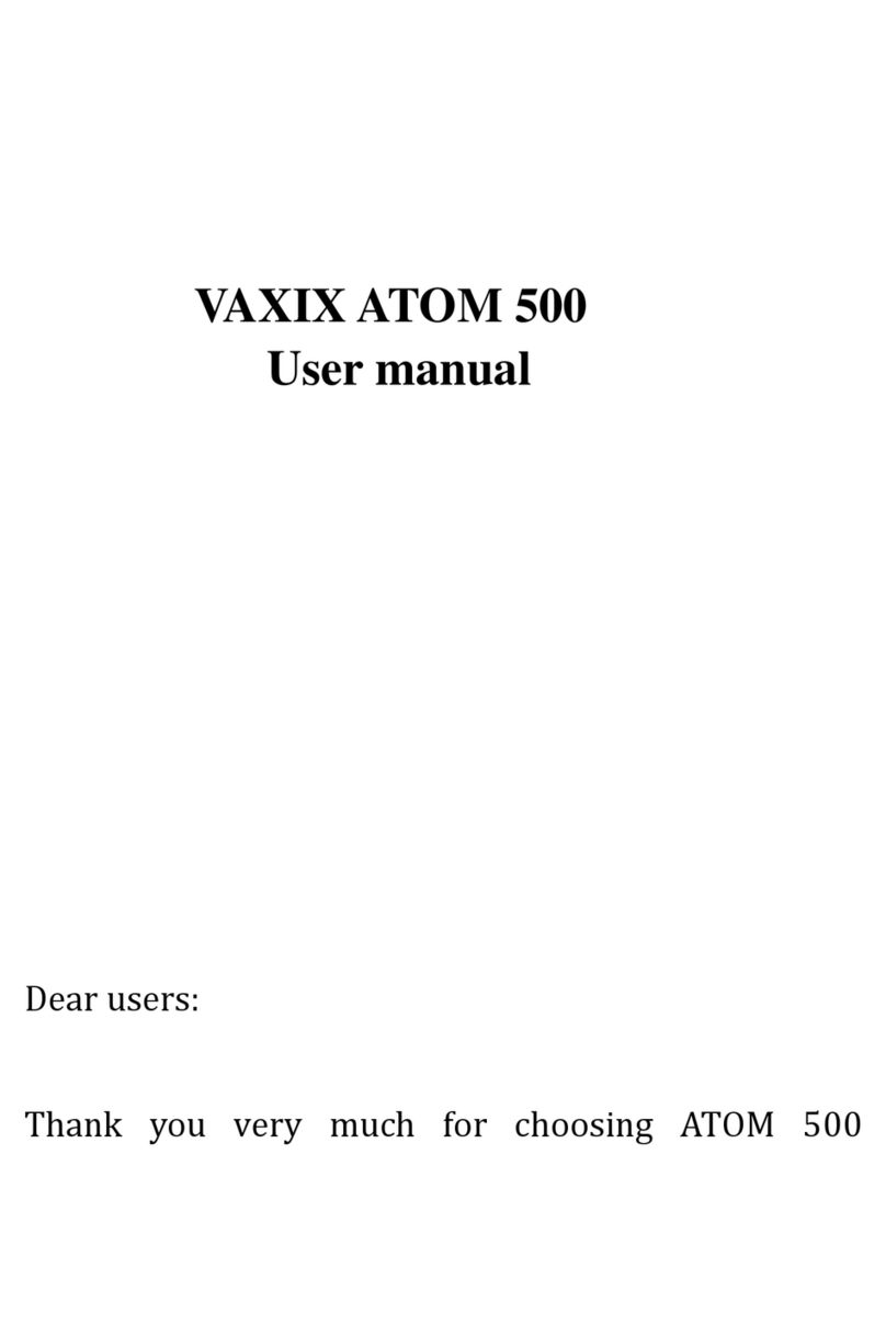 VAXIS ATOM 500 user manual