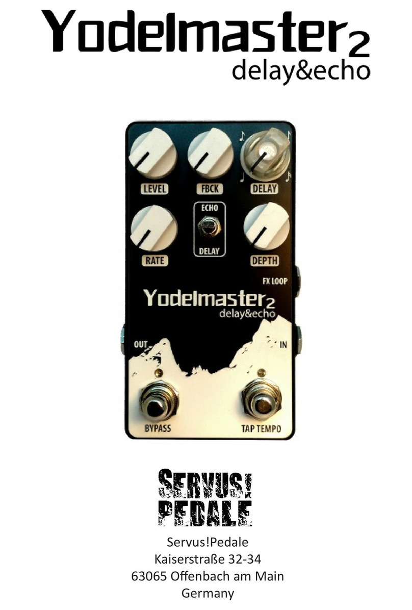 Servus Pedale Yodelmaster 2 Delay & Echo manual