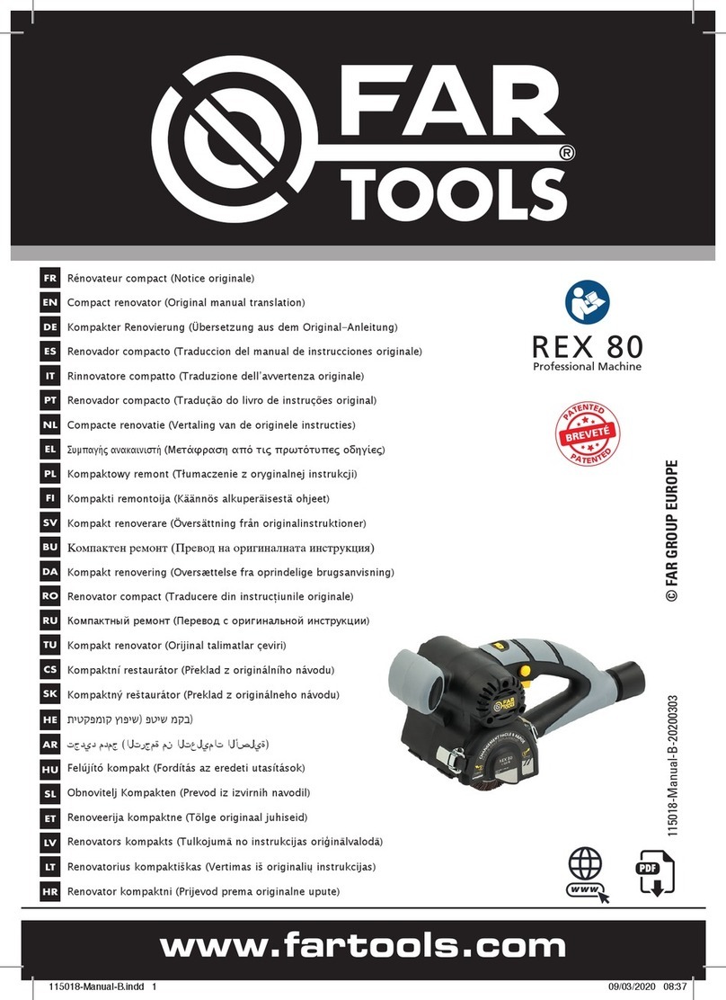 Sigma Far Tools REX 80 Original manual translation
