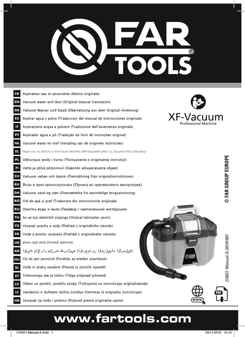Sigma FAR TOOLS XF-Vacuum Original manual translation