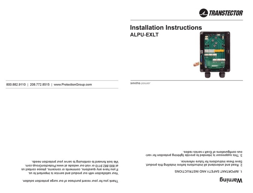 Transtector ALPU-EXLT User manual