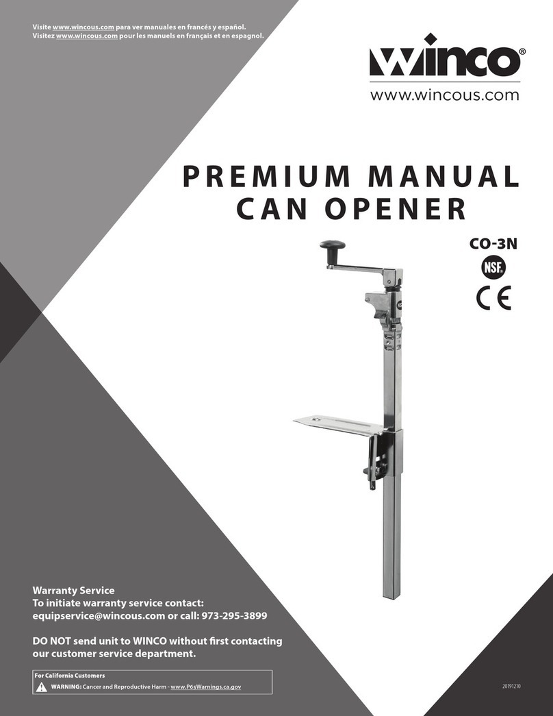 Winco CO-3N User manual