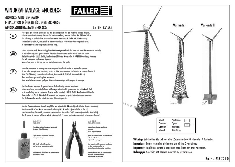 Faller NORDEX 130381 manual