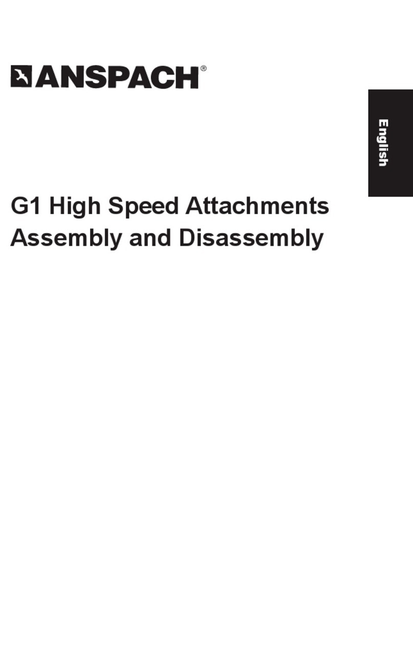 Anspach SHORT-G1 Installation instructions
