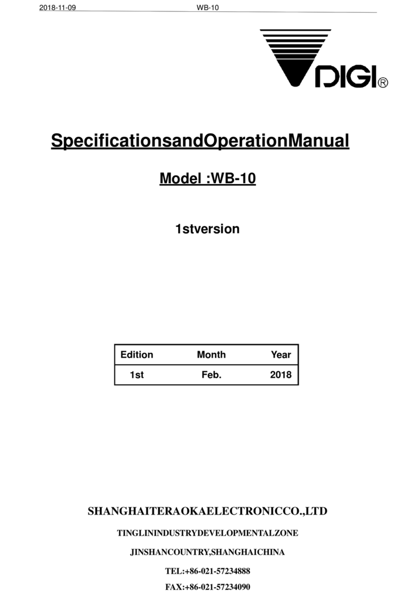 Digi WB-10 User manual