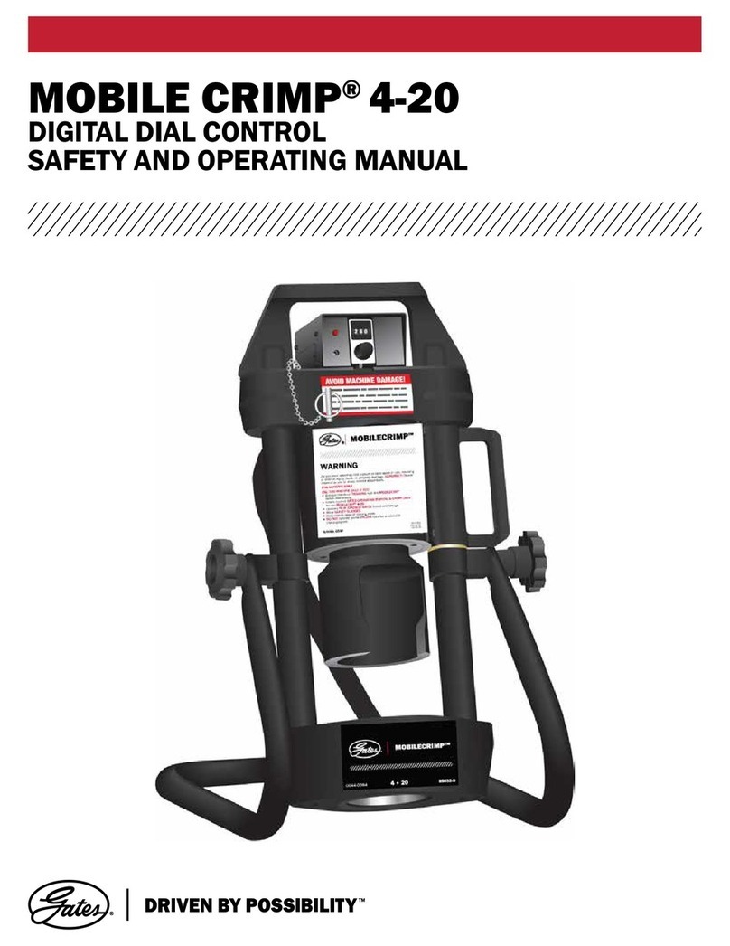 Gates MOBILE CRIMP 4-20 Safety and operating manual