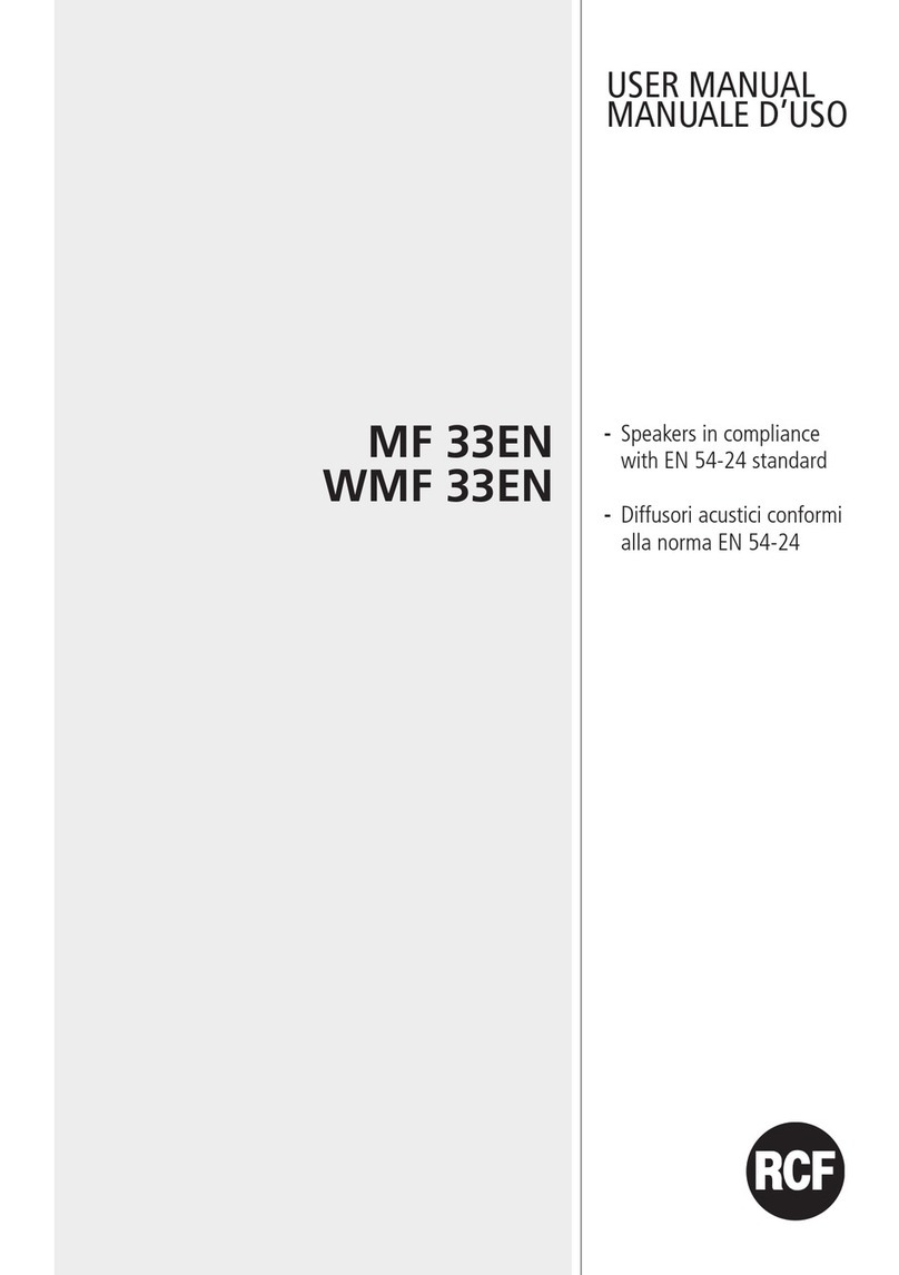 RCF MF 33EN User manual