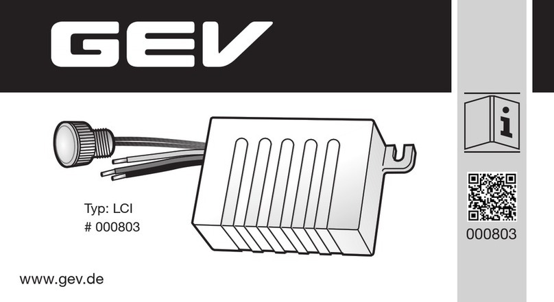 GEV LCI 803 User manual