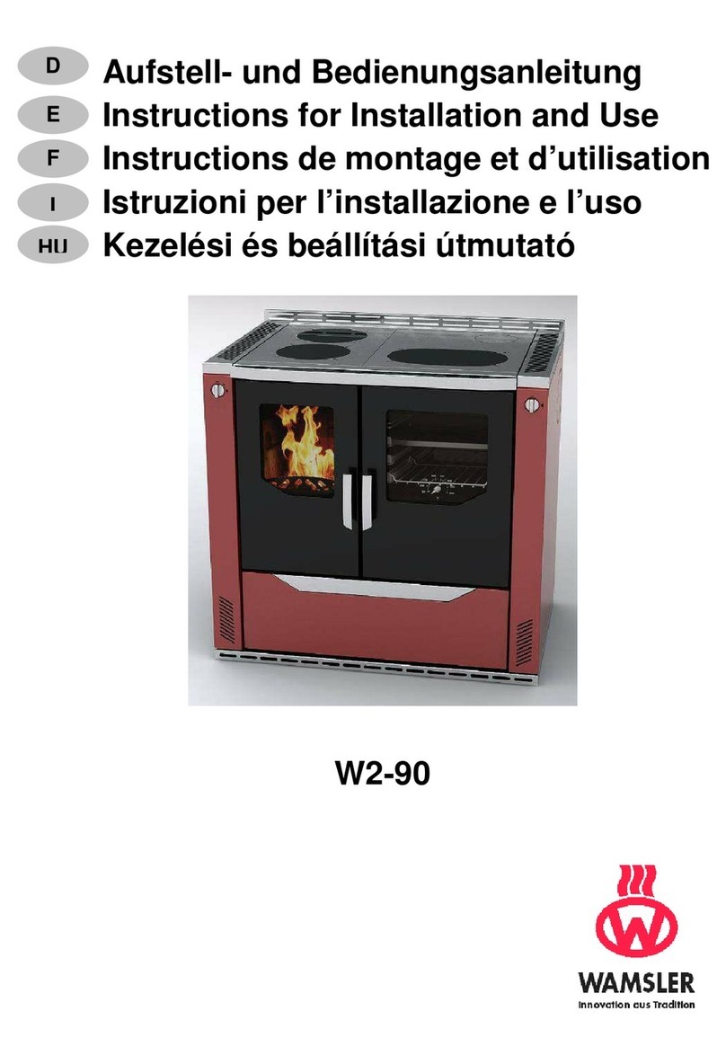 Wamsler W2-90 Instructions for installation and use Wamsler W2-90 Instructions for installation and use