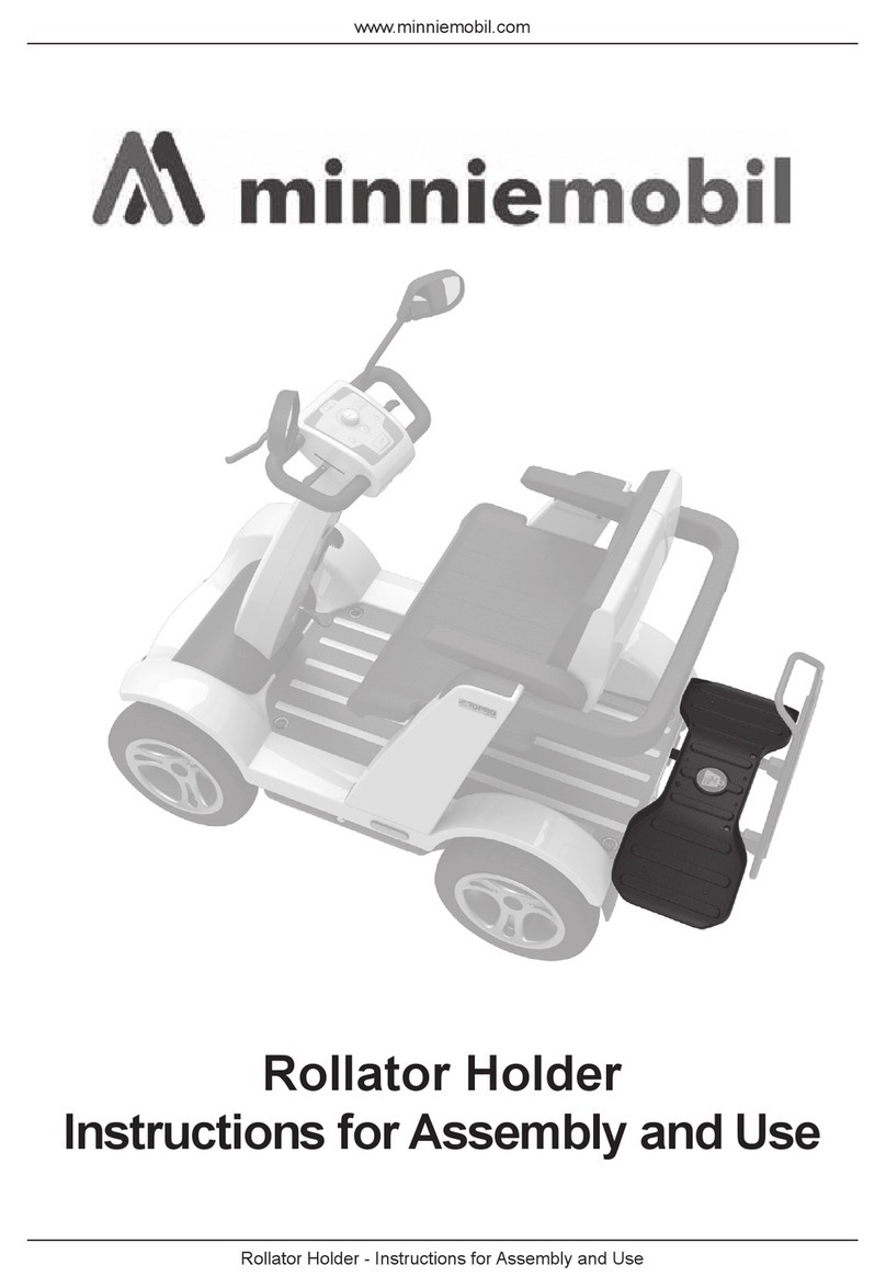 minniemobile Rollator Holder Instructions for assembly and use