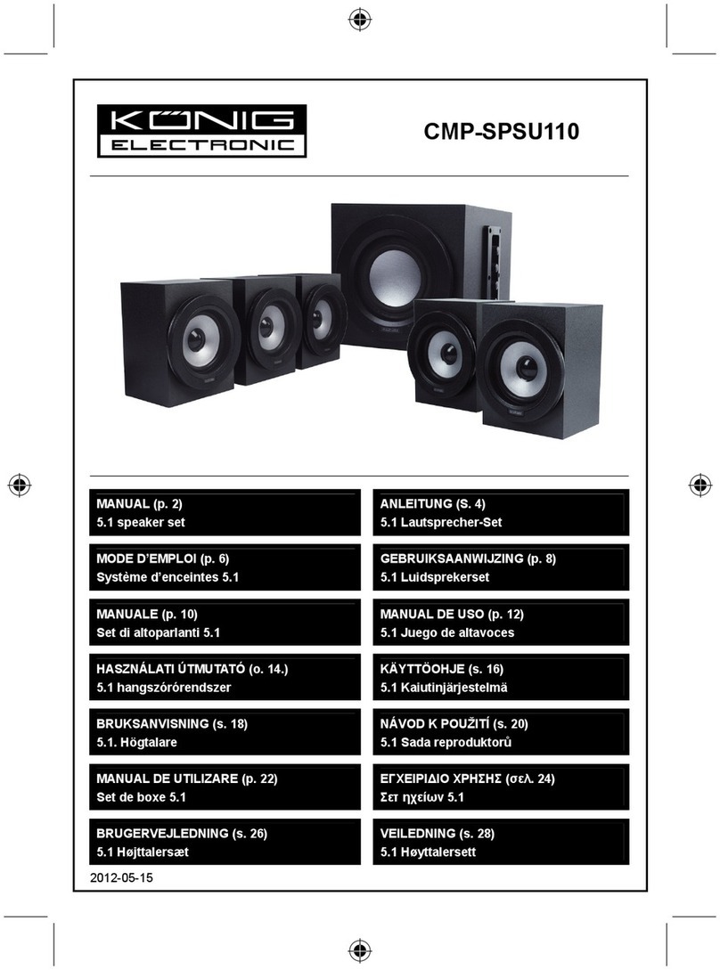 König Electronic CMP-SPSU110 manual