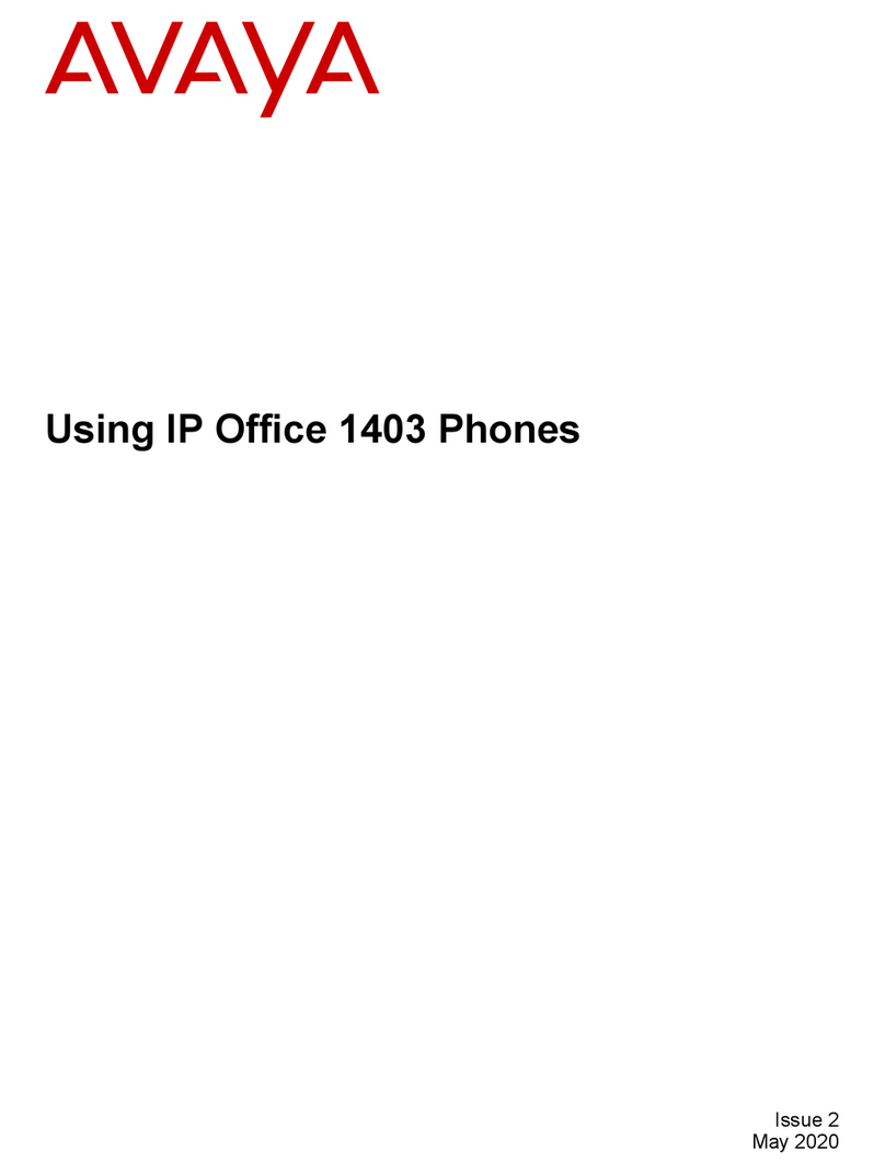 Avaya 1403 User manual
