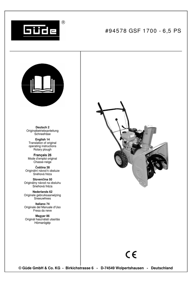 Gude GSF 1700-6,5 PS Translation of original operating instructions