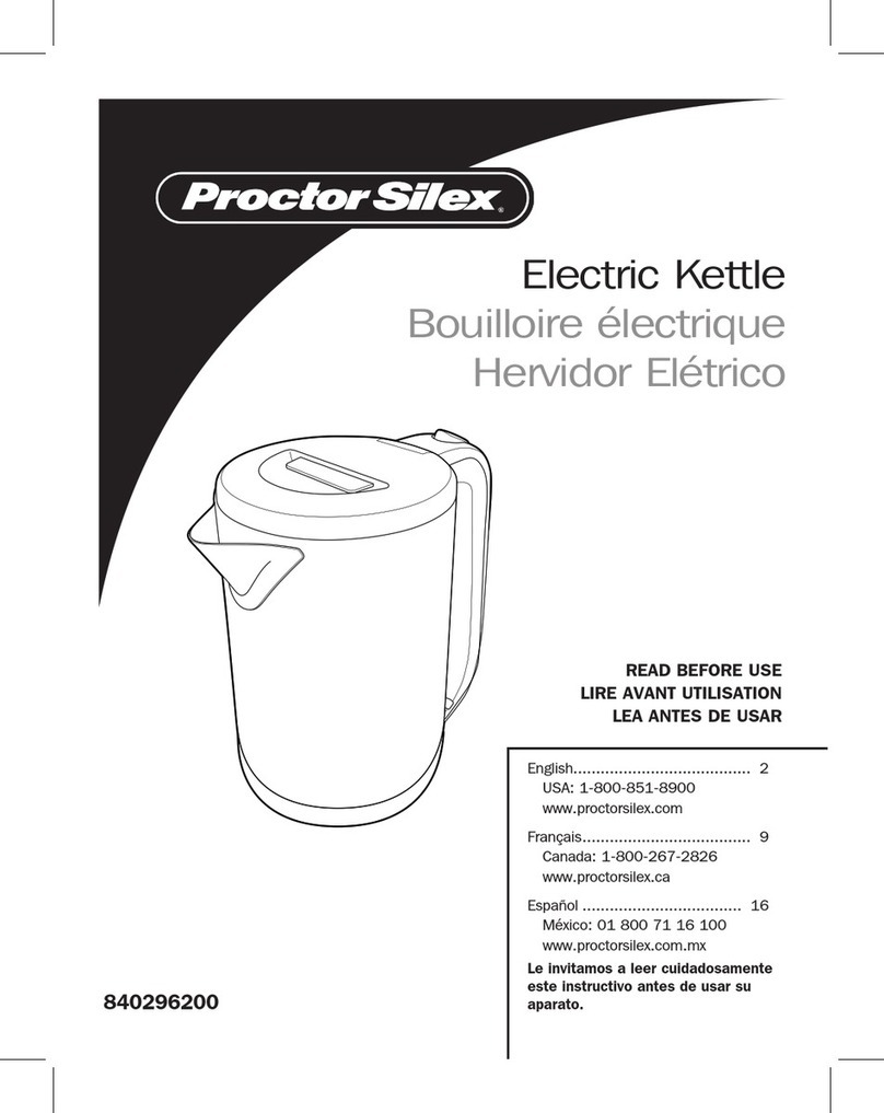 Proctor-Silex 40940 User manual Proctor-Silex 40940 User manual