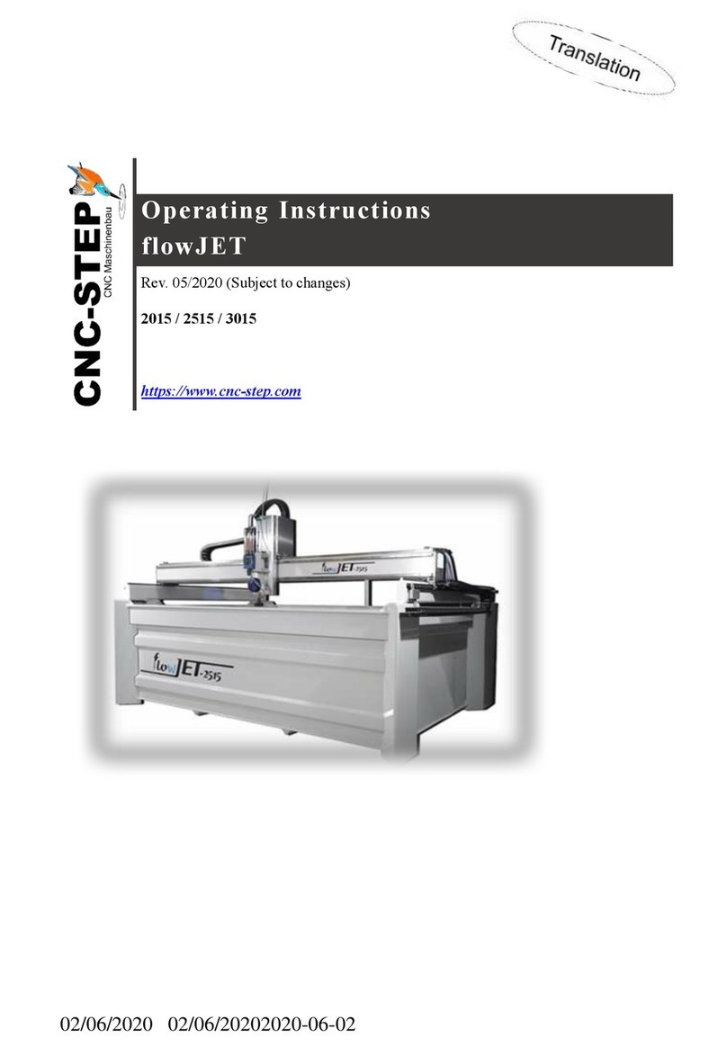 CNC-Step flowJET 2015 operating instructions