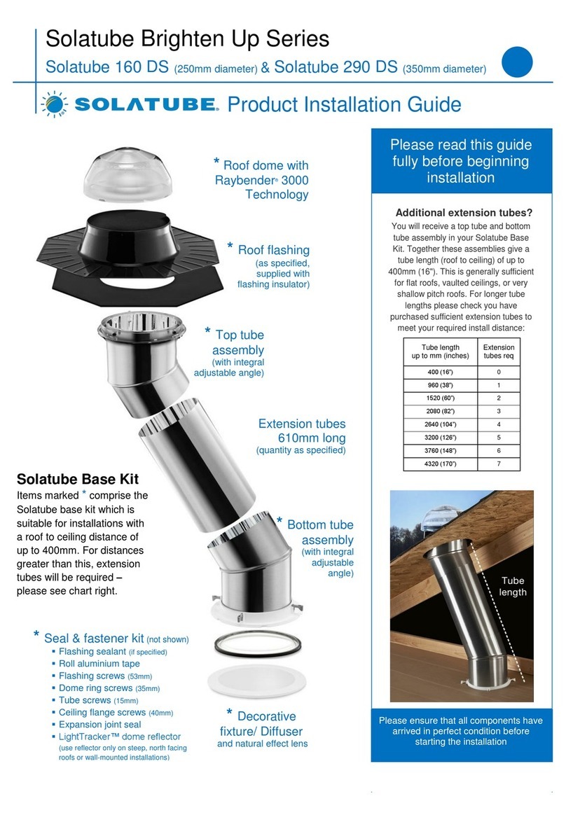 Solatube Brighten Up 160 DS User manual