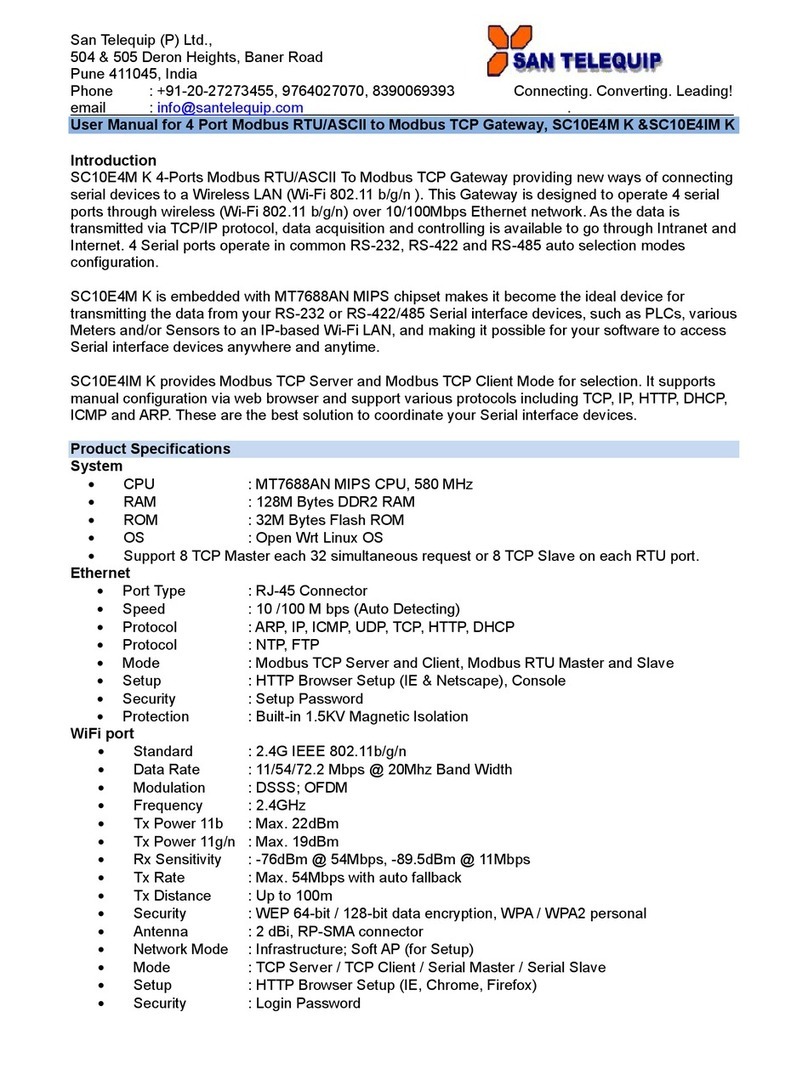 San Telequip SC10E4M K user manual