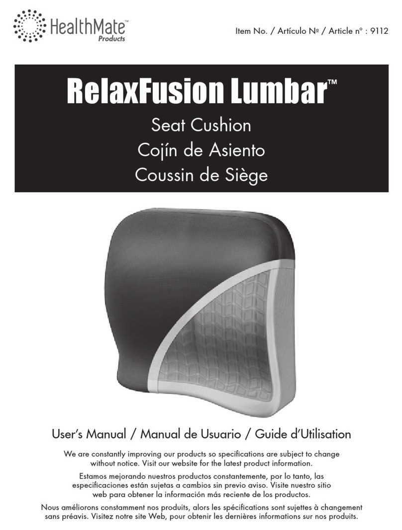 Health Mate RelaxFusion Lumbar 9112 user manual Health Mate RelaxFusion Lumbar 9112 user manual
