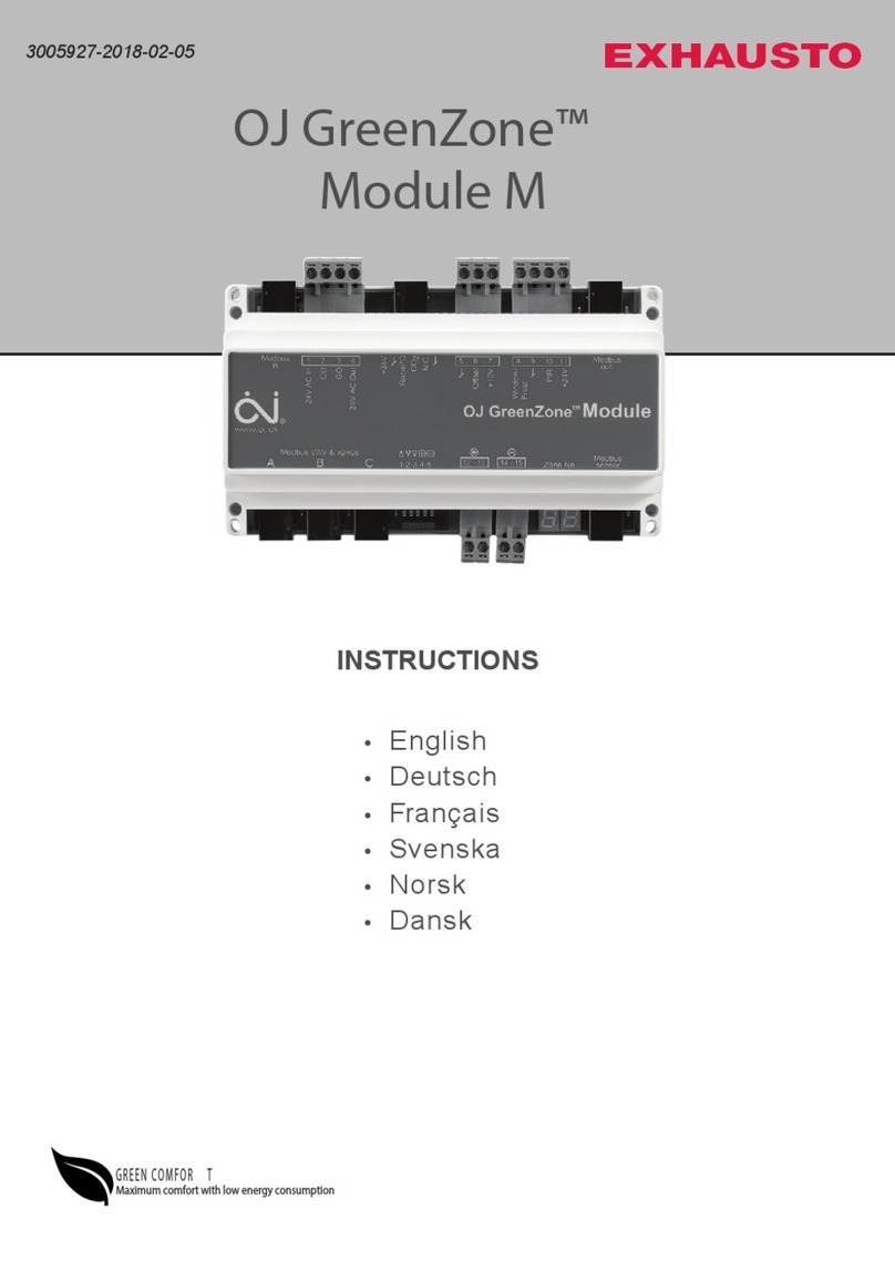 Exhausto OJ GreenZone Module M instructions Exhausto OJ GreenZone Module M instructions