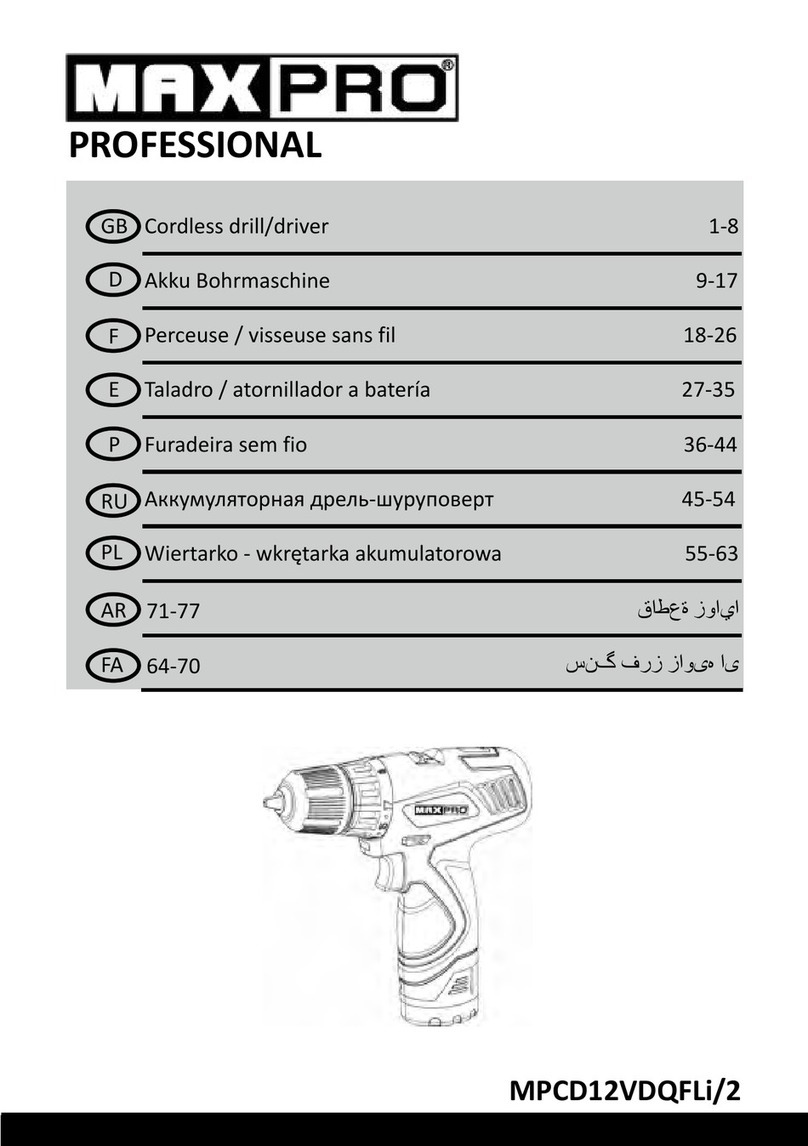 MaxPro PROFESSIONAL MPCD12VDQFLi/2 manual