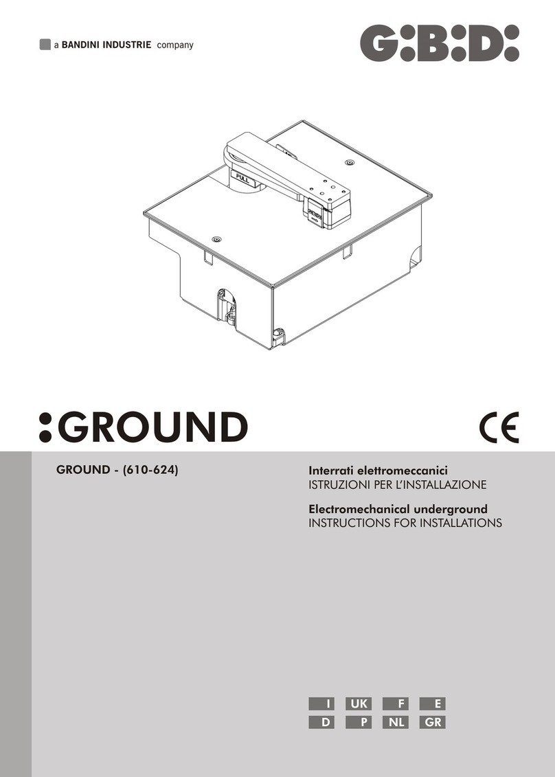 GiBiDi GROUND Series Instructions for installations