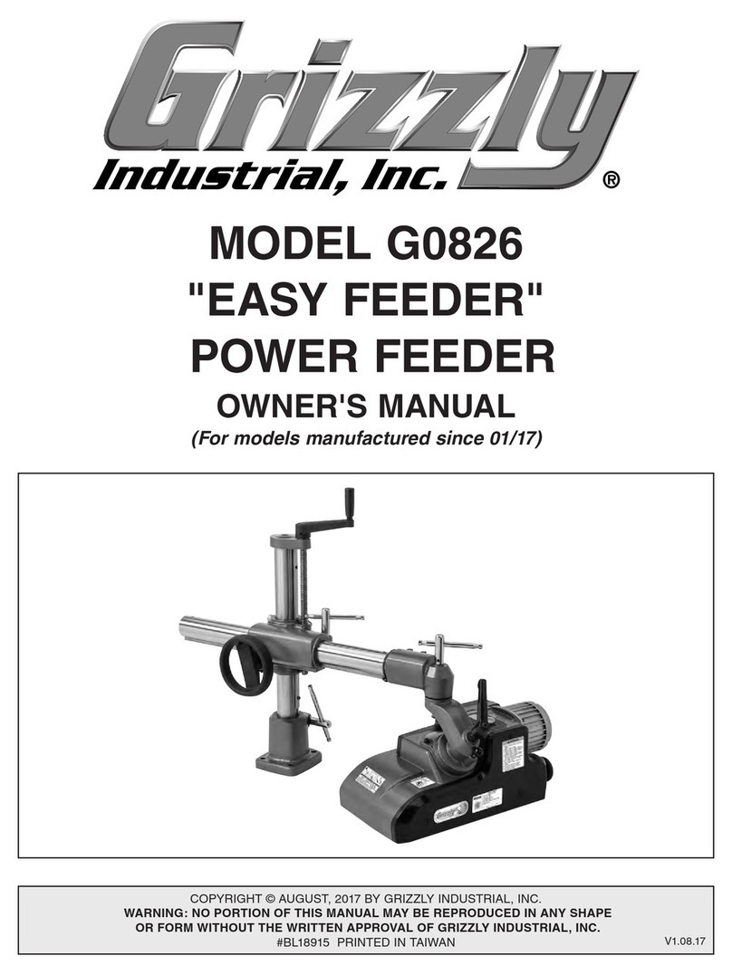 Grizzly EASY FEEDER G0826 owner's manual