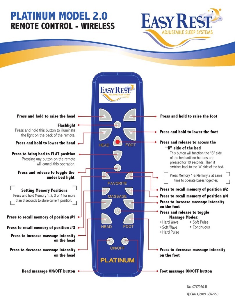 EasyRest PLATINUM 2.0 User manual
