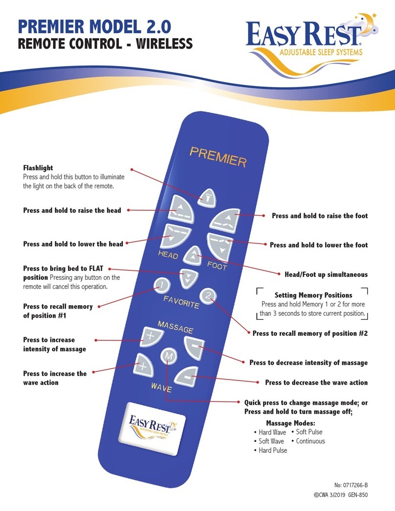EasyRest PREMIER 2.0 quick start guide