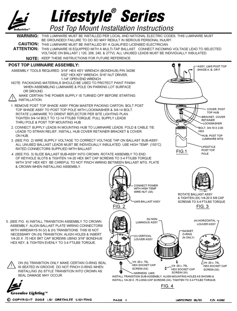 LSI Lifestyle Series User manual