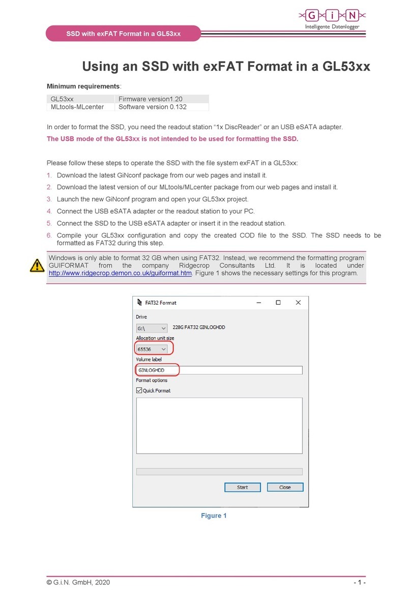 Gin GL53 Series User manual