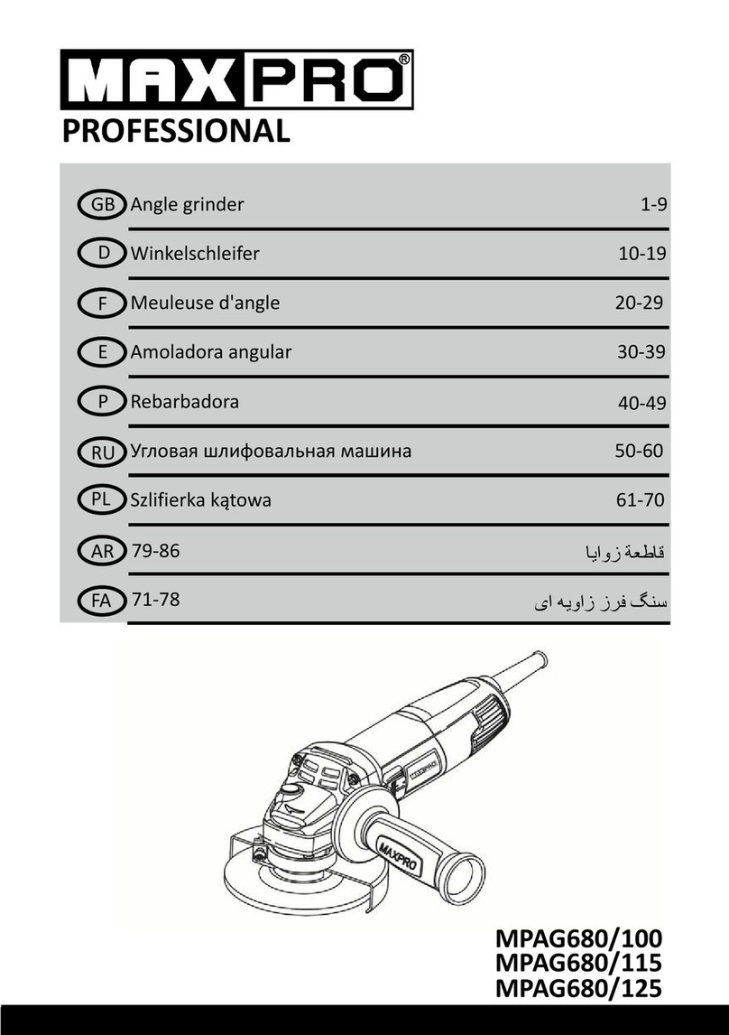 MaxPro PROFESSIONAL MPAG680/100 User manual