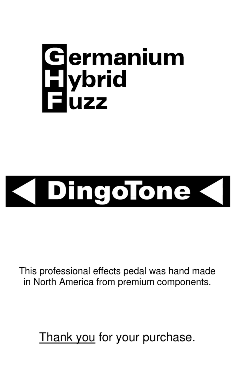 DingoTone Germanium Hybrid Fuzz User manual