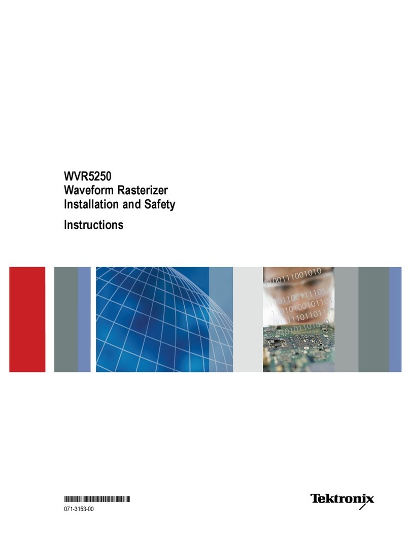 Tektronix WVR5250 Manual