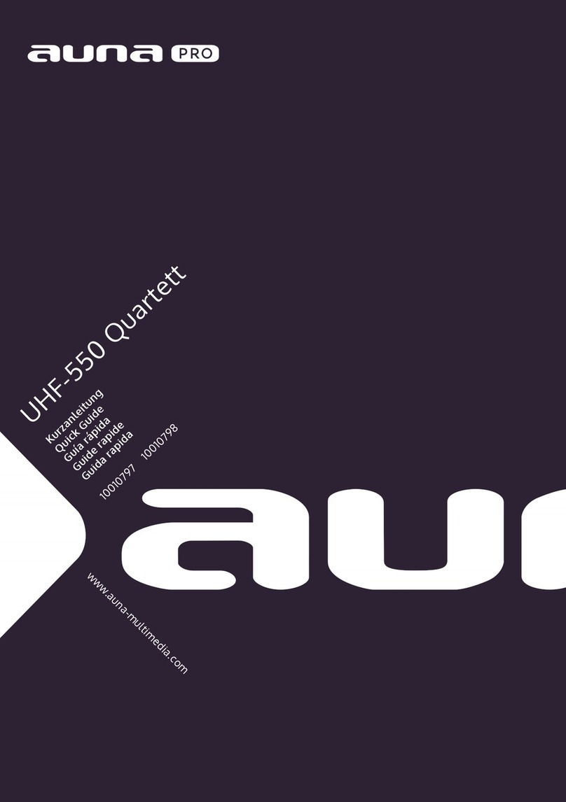 auna PRO UHF-550 Quartett quick guide