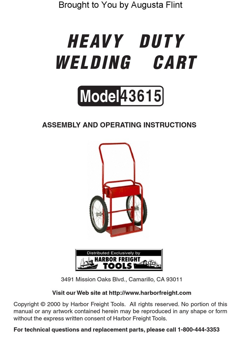Harbor Freight Tools 43615 Assembly and operating instructions