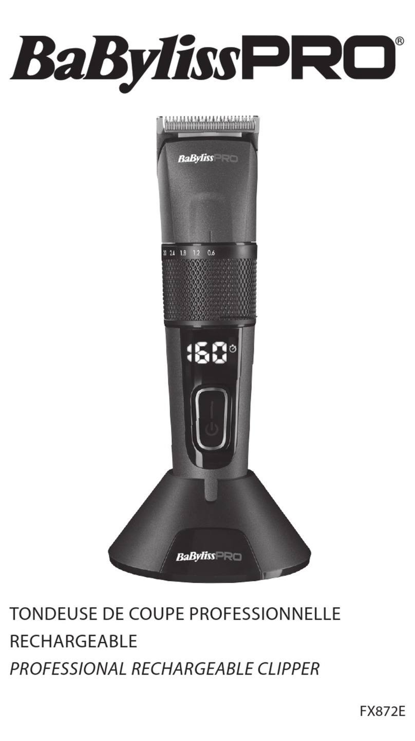 BaByliss PRO FX872E quick guide BaByliss PRO FX872E quick guide